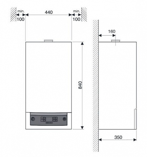 Котел газ. конденсационный Logamax GB 072-24   Buderus 7736900147