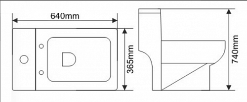 Унитаз моноблок 806-Т1169Р MELANA