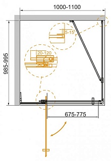   CEZARES SLIDER AH-1 100/110-100-C-Cr