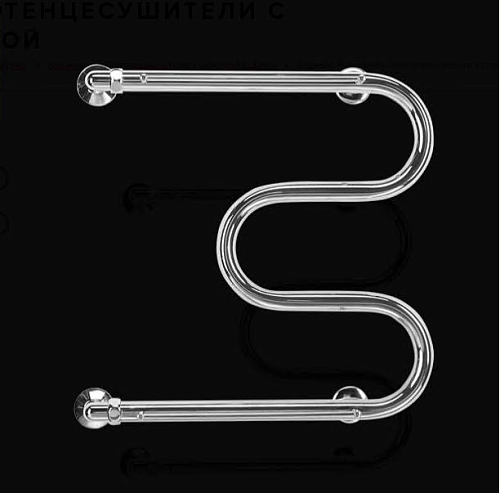 Полотенцесушитель  600х600  М-ОБР с полкой ТДА М 1" АДВ