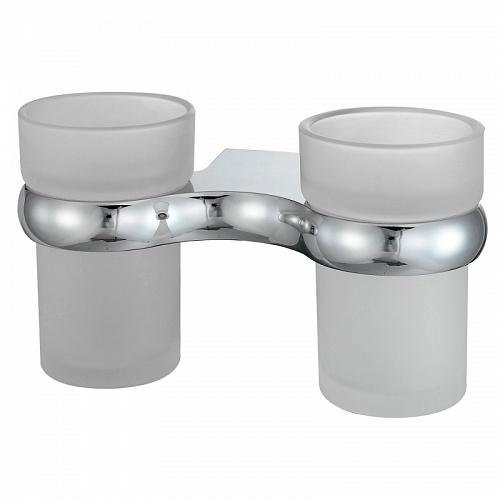 Стакан к стене двойной хром WasserKraft Berkel K-6828D