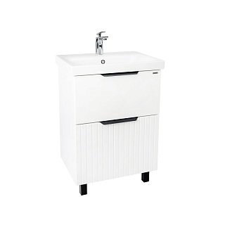 Комплект мебели 60 "Сицилия-60" напольная 2 ящ. белая VIANT (ум.MODUO-60)