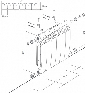  . Royal Thermo BiLiner new/Silver Satin 500x8