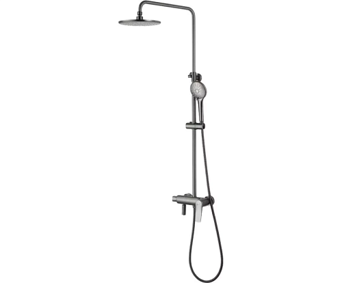 Душевая система "Bronx" (LM3762GM) графит с  изливом LEMARK