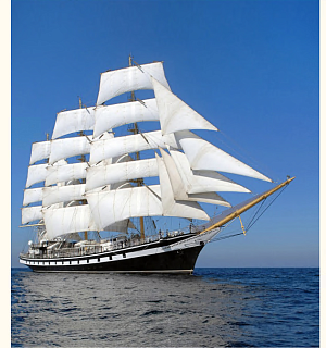 Штора д/ванной комнаты фотопринт"Парусник"BRIMIX 180х200 (PL), арт. 02-18