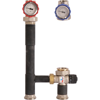 Группа насосная с термост.клапаном 1" без насоса (RDG-0002-002501) ROMMER