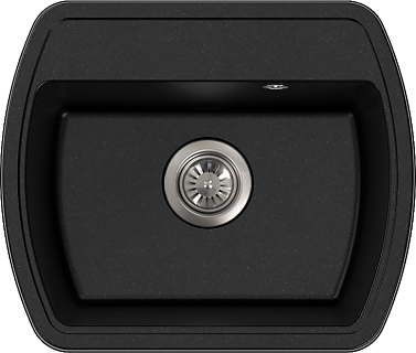 Мойка гранит FOSTO FG Марта (антрацит 404)  кварц с сифоном