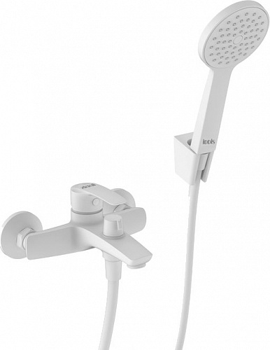 Смеситель для ванны, белый матовый, Ray, IDDIS, RAYWT02i02