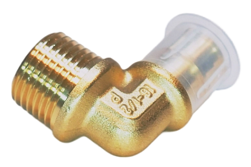 Угольник с нар. резьбой латунный 20х1/2''  (HFWQE00064) Hipex (20)