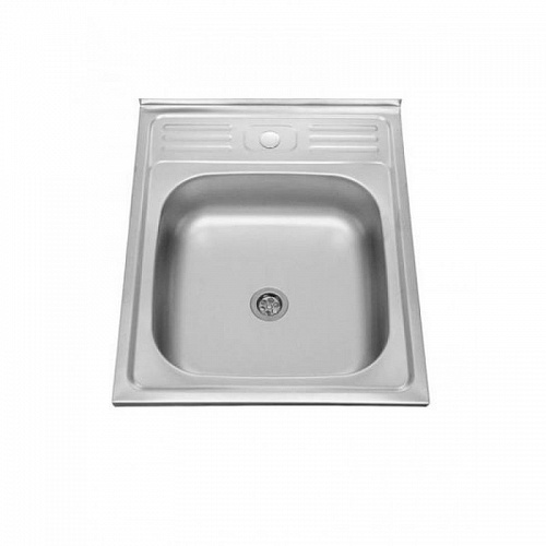 Мойка нерж накладная 50*60  0,4/130 ( Россия )