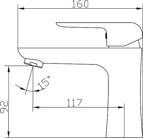Смес д/раковины Kaiser Glory ф35 белый (69211)
