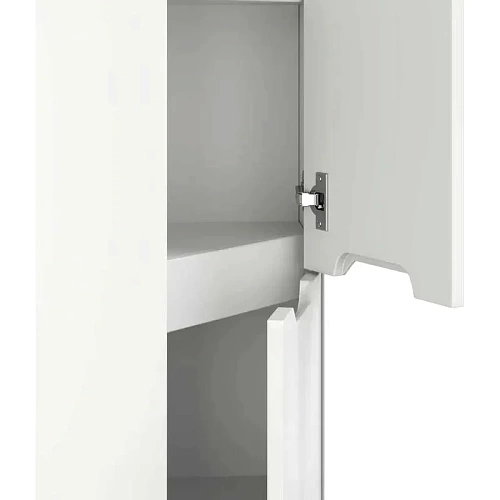 Пенал напольный угловой "Айленд" 30см белый Onika