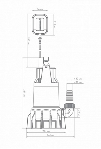 Насос "Фекальник" 330/12 (5402)