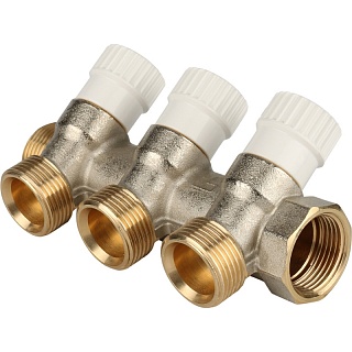 Коллектор распределительный  3/4", 3 отвода 3/4" EK (SMB 6851 343403) STOUT