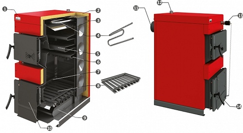 Котел твердотопл. SUNSYSTEM BURNiT WBS-N 40