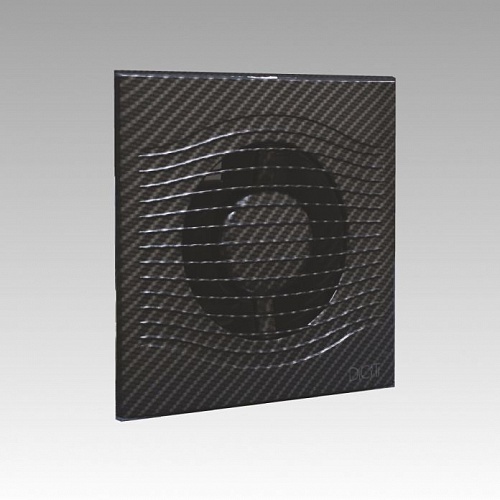 Вентилятор SLIM 4C black carbon осевой c обр.клапаном Ду100 (настенный,потолочный) (20)