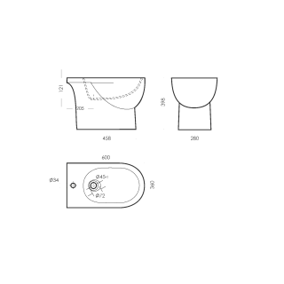 Биде напольное Sanita ART (Самара) 