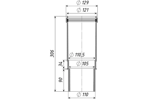 Патрубок компенсационный 110 ТП-110