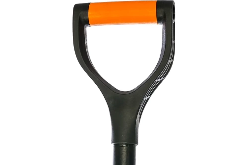 Лопата снеговая, деревянный черенок  FINLAND ORANGE 550х385х1515 мм 1731-ч 