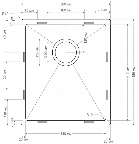 Кухонная мойка Seaman Eco Bremen SBO-3845