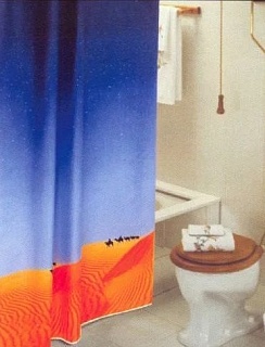 Штора д/ванной комнаты 180*180 "морская звезда" полиэстер без колец (01-94)