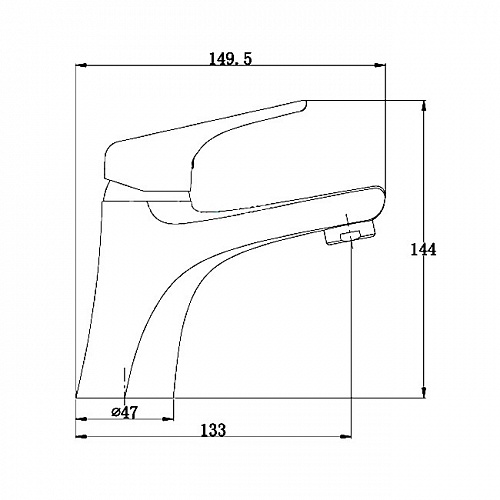 Смес д/раковины Kaiser ECO ф35 (00011)