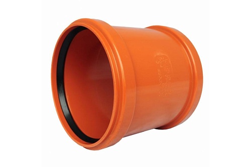 Муфта НПВХ соединительная SN4 Ду 160 Хемкор