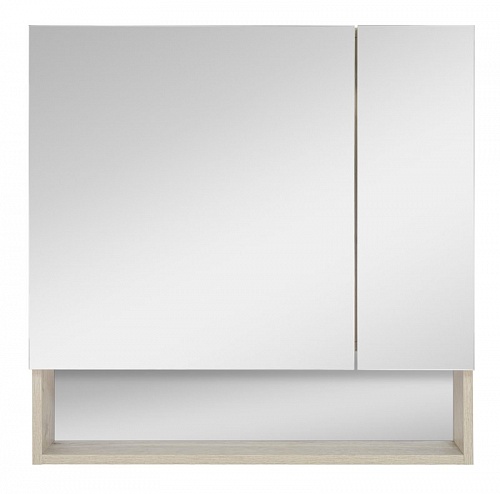 Зеркало-шкаф 75 "Дунай-75" + ниша светлое дерево MISTY 