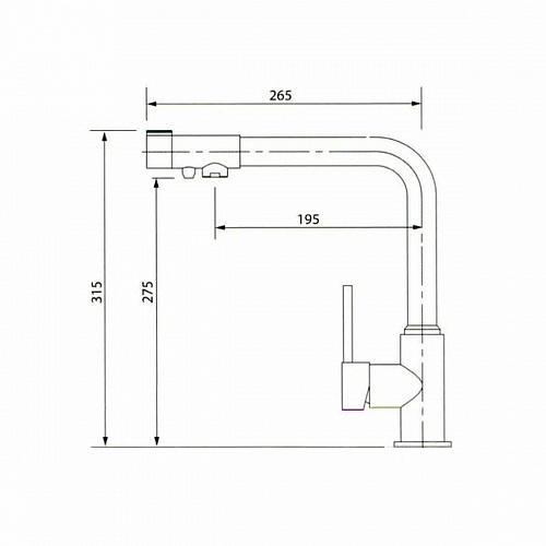 Смес д/кухни Kaiser Teka под фильтр ф35 (13044)