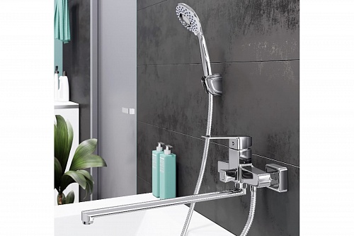 Смеситель д/ванны "Akari" (AKA-1015) длинный излив TOKITO