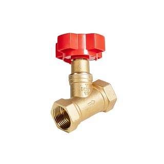 Клапан балансировочный ручной латунь Ду 25 RSV54 G1" Ру16 Тмакс=110 оС ВР Kvs=9,3 м3/ч REON (025RSV54) (136545)