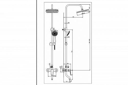Душевая система "RAIN" (RAI-1013) TOKITO снято с производства