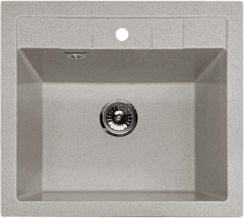 Мойка комп. GRANFEST Quadro GF- Q561 (560х510) серый с сифоном