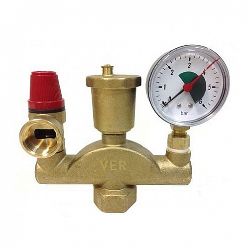 Группа безопасности для котла латунь 1,5bar (AQ1063А) (20)