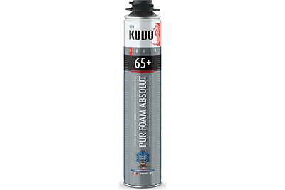 Пена монтажная профи зима KUDO Proff 65+ Absolut Arktika (пист.) (750мл.) (12) (KUPP10W65+)  