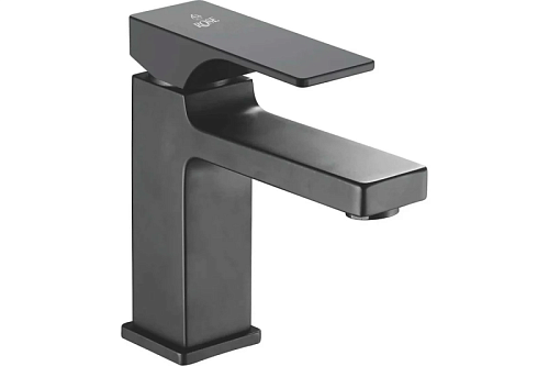 Смеситель д/раковины ROSE черный R1001H-1