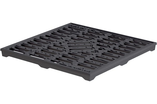 Решетка чугунная для дождеприемника 300х300 "капля" (32814)