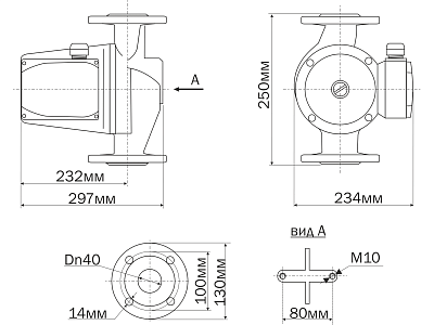  . AC  8-12.5-40F DN40, PN10, Qmax=163/, Hmax=16, Tmax=110, 220, 1-(5412) Aquario