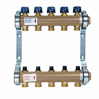 Коллектор для теплых полов HKV-5 (2020105) без расходомеров АКЦИЯ