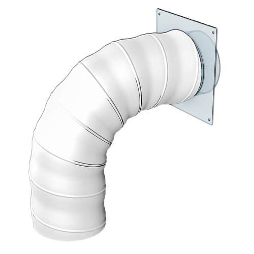 Воздуховод 12,5PF1 гибкий армированный ПВХ D125, L = 1м