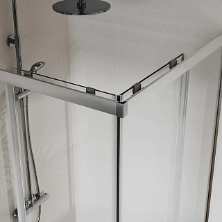 Ограждение душевое VINCEA City 90х90 прозрачное стекло, хром VSS-5CT900CL