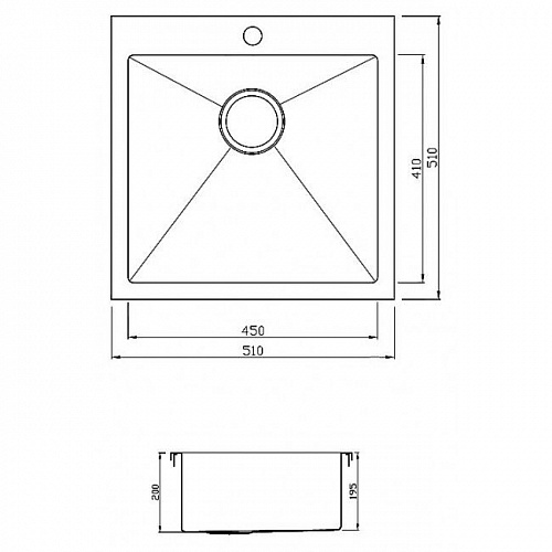 Кухонная мойка Seaman Eco Marino SMB-5151 Gold (PVD)