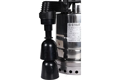 Насос дренажный с вертикальным поплавком, кабель 10 м, 230V, Q=175 л/мин, H=10 м 	(SPD-0003-200450) STOUT