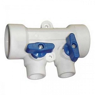 Коллектор полипропиленовый с отсечными кранами 40вн.х 2 вых.20 вн. (VTp.780.0.402002)  VALTEC