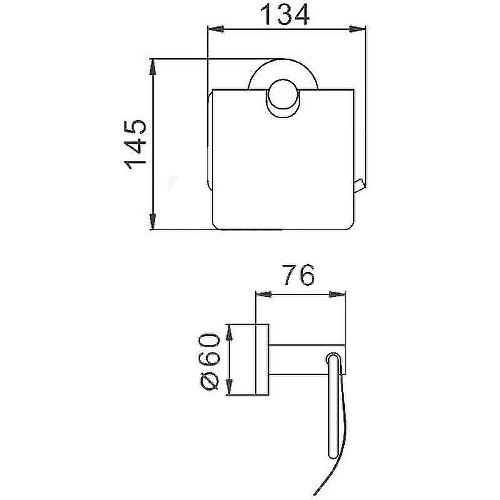 Держатель д/туалетной бумаги HB8303 HAIBA