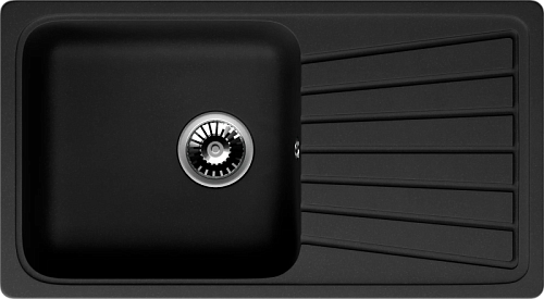 Мойка гранит FOSTO NOVA 81-46 (черный) без сифона