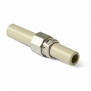 Разборное соед. труба-труба 20 серый (2/120) ПРО АКВА (РА72008G)