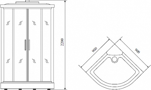   Timo Standart T-1109  (90*90*220)