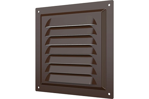 Решетка 1212МЭ 125х125 коричневая сталь (100)