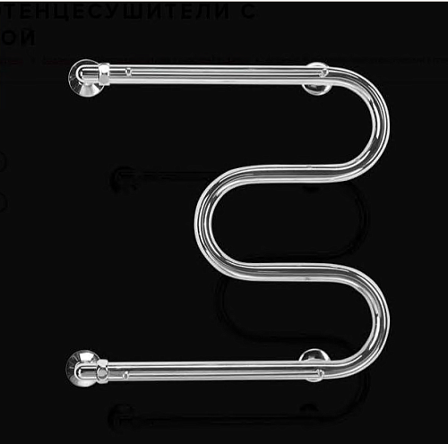 Полотенцесушитель  500х400  М-ОБР с полкой ТДА М 1" АДВ